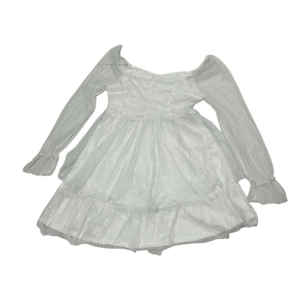 Altar'd White Mini Tiered Women's Dress Large - Picture 13 of 14